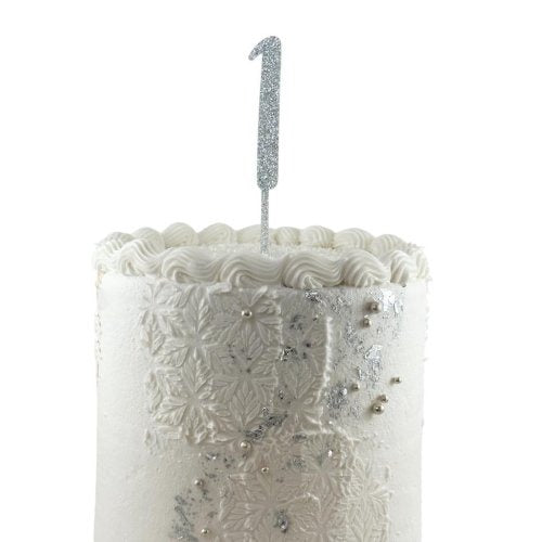 CAKE TOPPER GLITTER SILVER #1 image 0