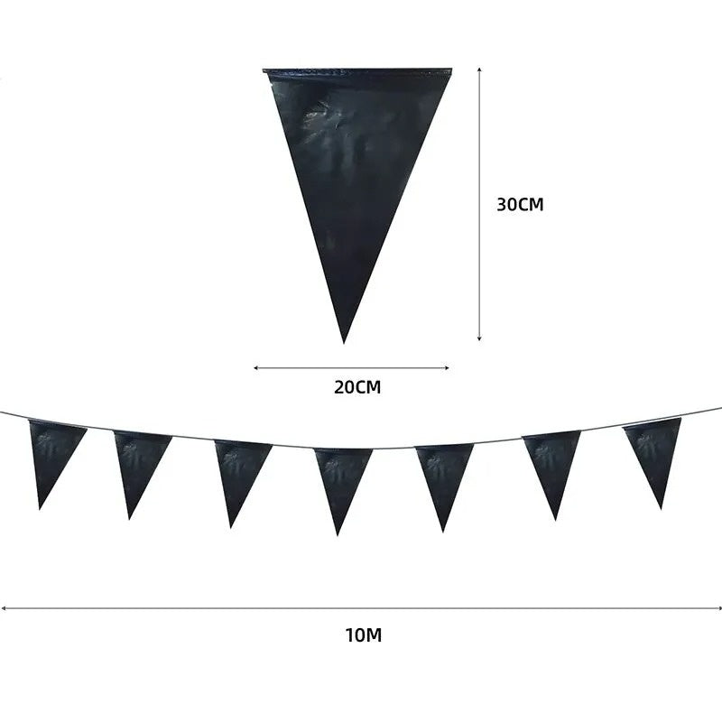 Black Pennant Bunting 10M