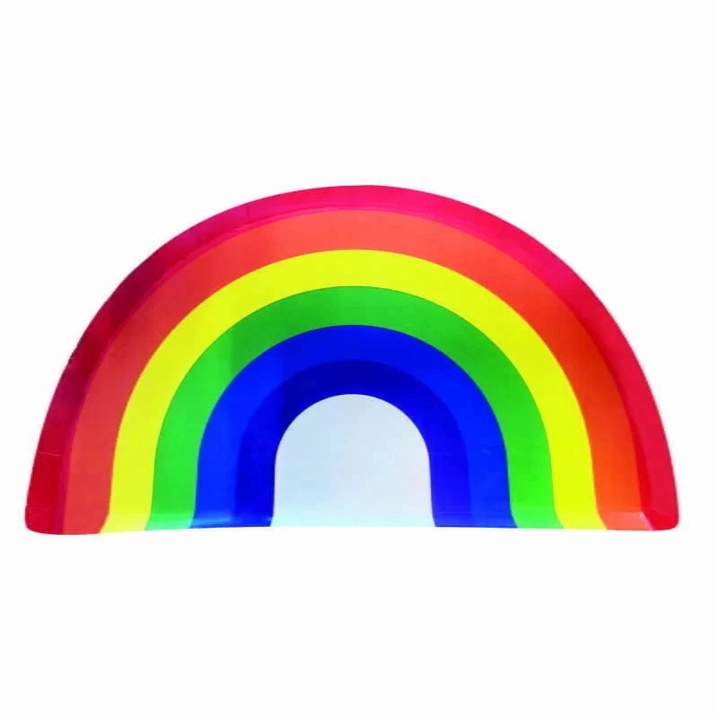 Rainbow Plate 8Pcs