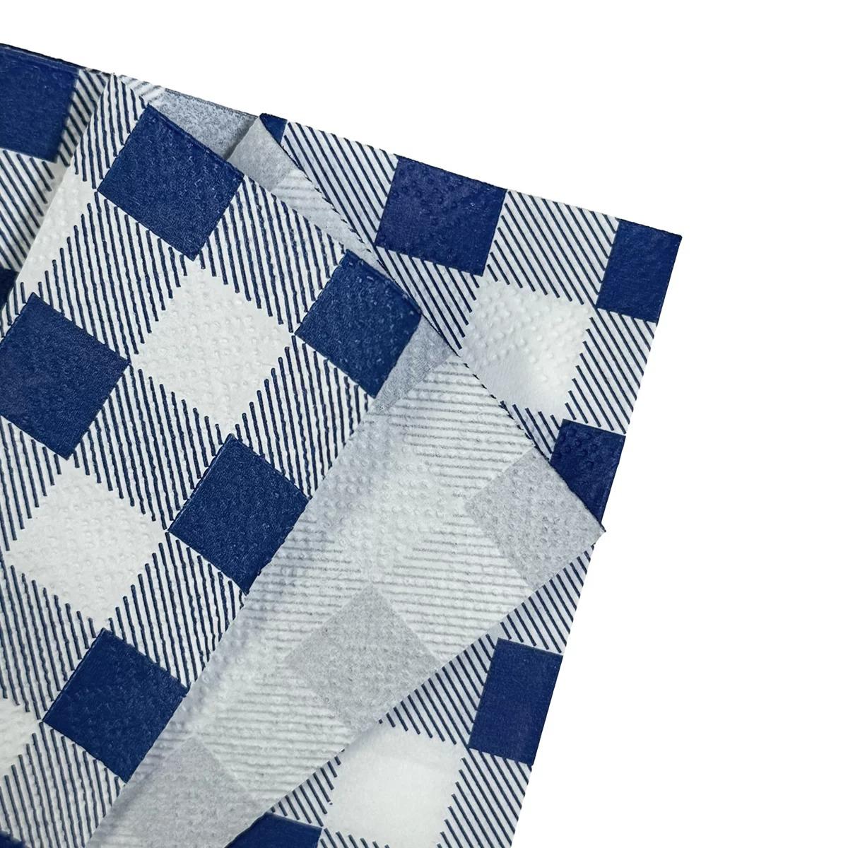 Blue Gingham 25pk Lunch Napkin