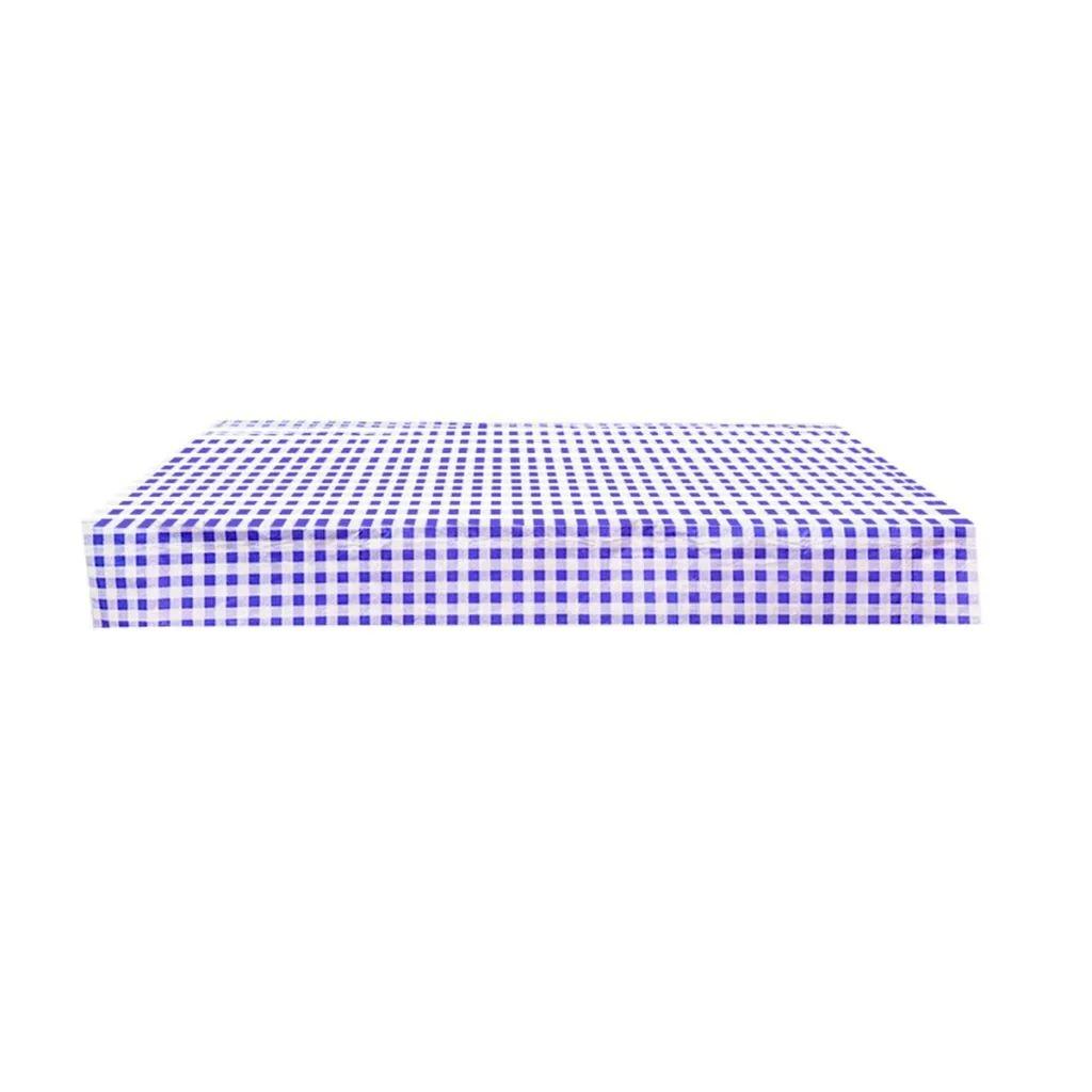 Blue Gingham Paper 1.8x1.2m Table Cover