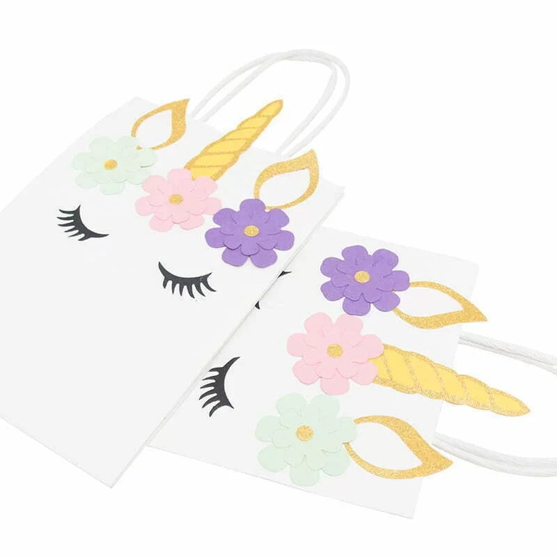 Unicorn Paper Party Bags 3pk