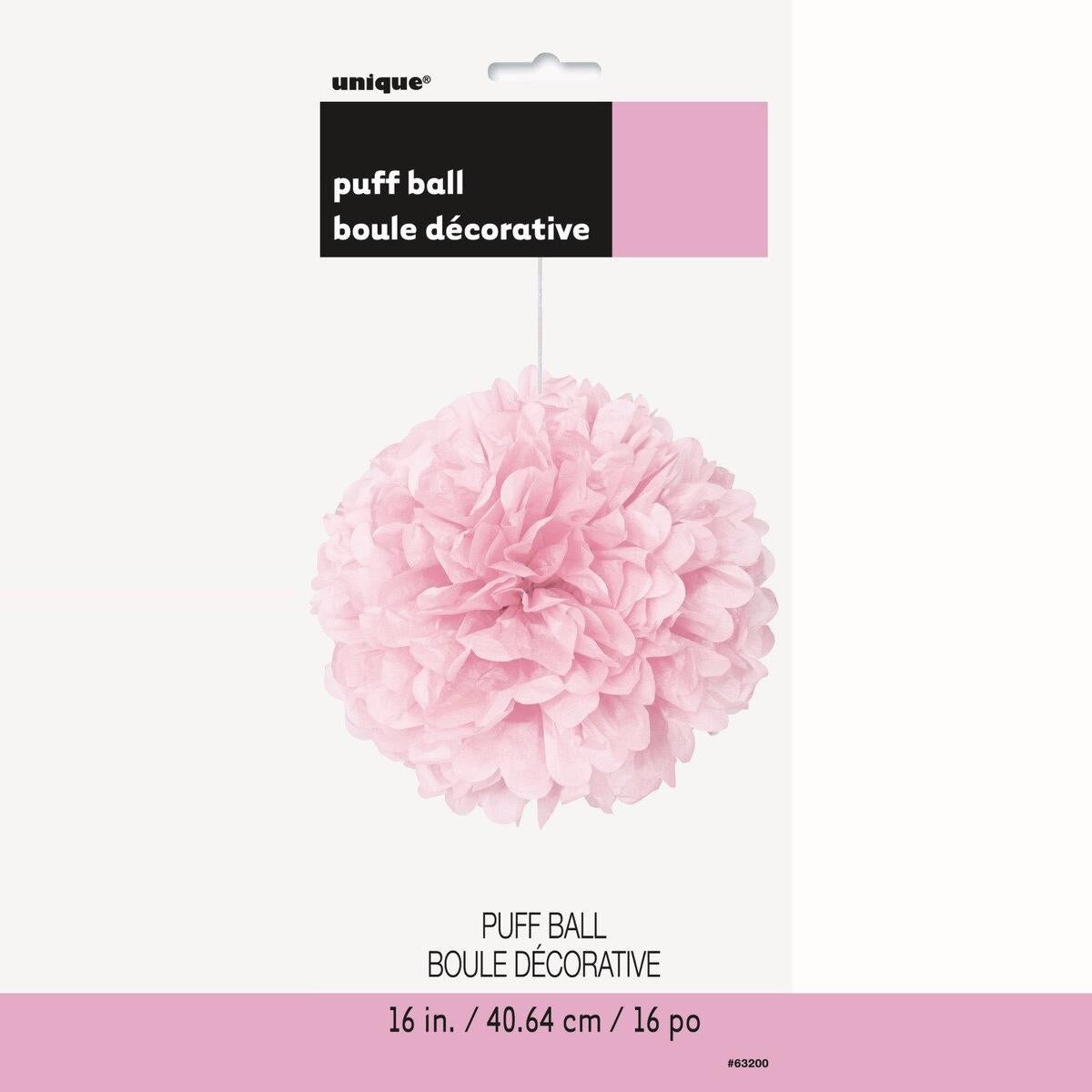 Puff Decoration 40cm - Lovely Pink