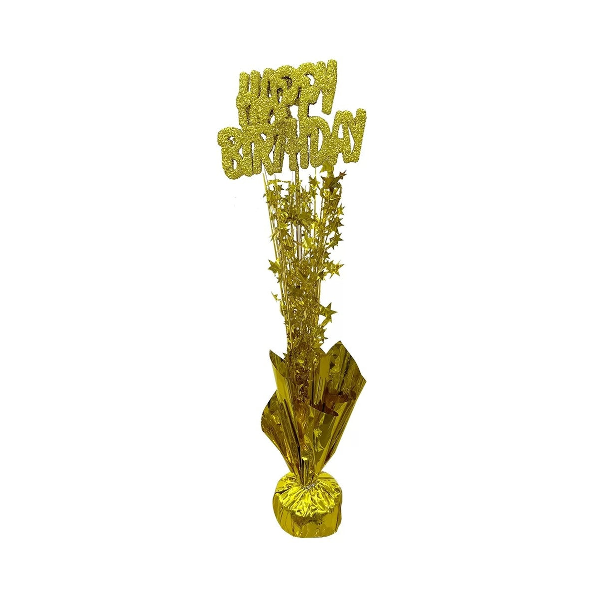 Centrepiece Gold Happybirthday