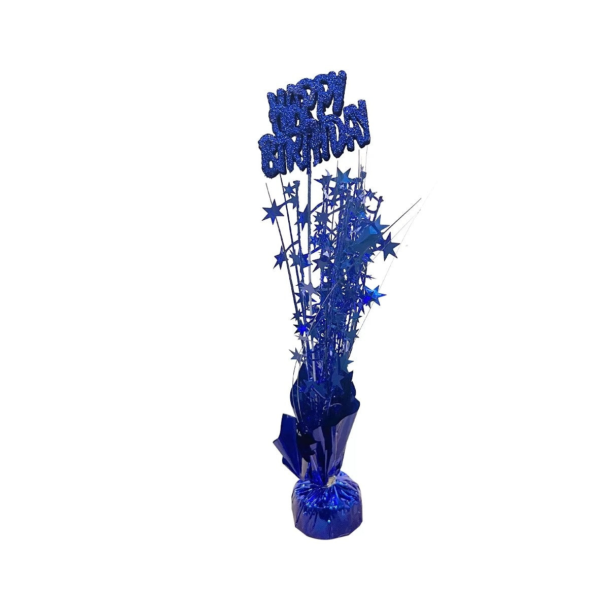 Centrepiece Blue Happy birthday