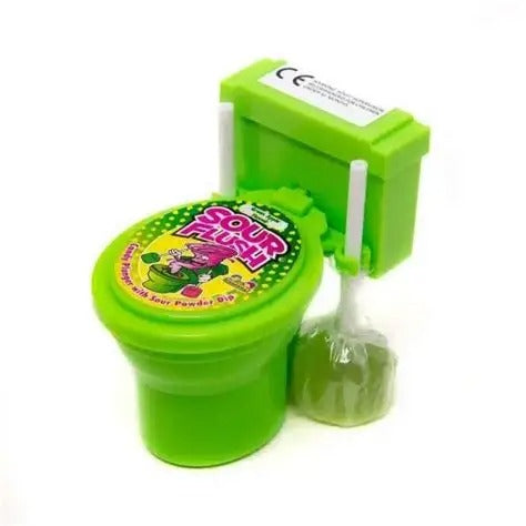Sour Flush Candy Plunger With Sour Powder Dip 39g