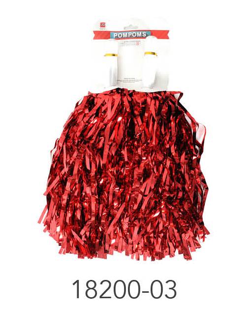 Metallic Pom Pom (Red) image 0