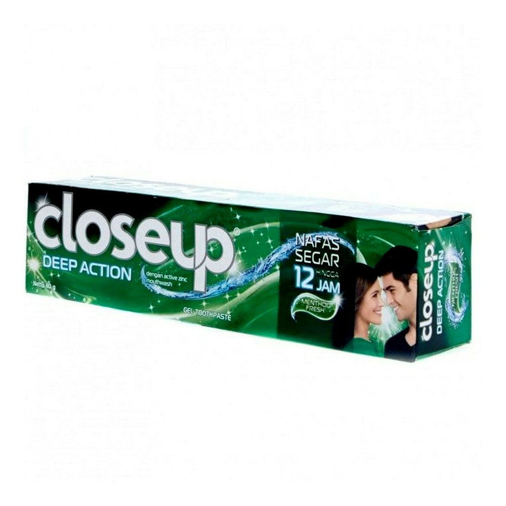 CLOSEUP 160g TOOTHPASTE DEEP ACTION MENTHOL FRESH