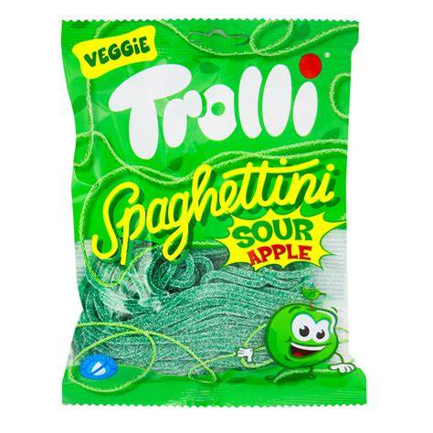 Trolli Spaghettini Sour Apple 100g