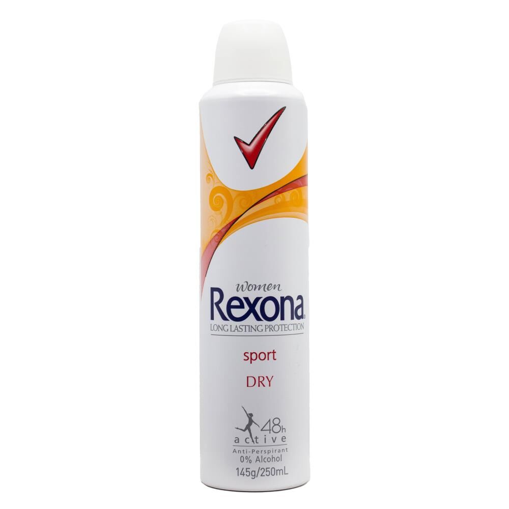 REXONA 145g / 250ml ANTIPERSPRANT WOMEN 48H ACTIVE SPORT DRY