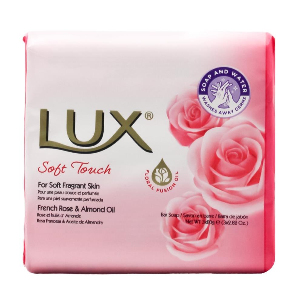 LUX PK3 x 80g SOAP BAR SOFT TOUCH