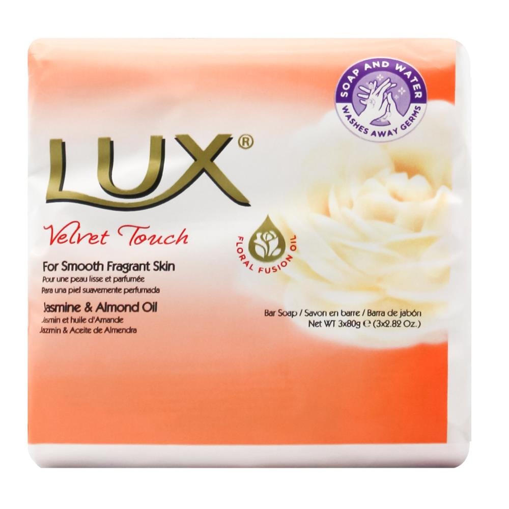 LUX PK3 x 80g SOAP BARS VELVET TOUCH