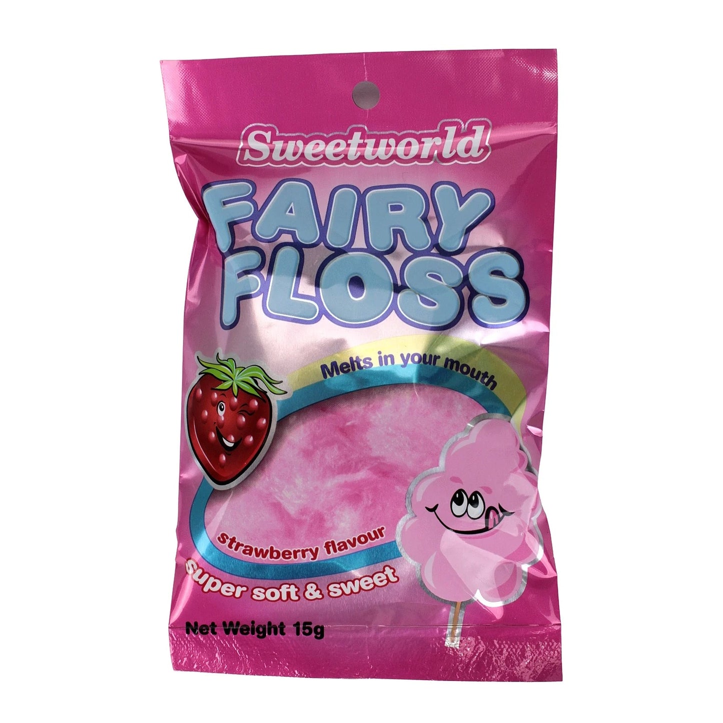 Sweetworld Fairy Floss Strawberry 15g