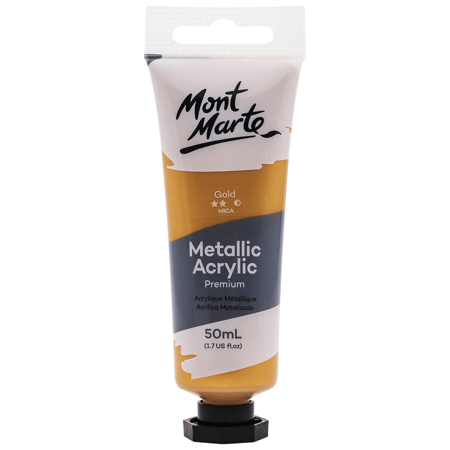 Metallic Acrylic Paint 50ml - Gold image 0