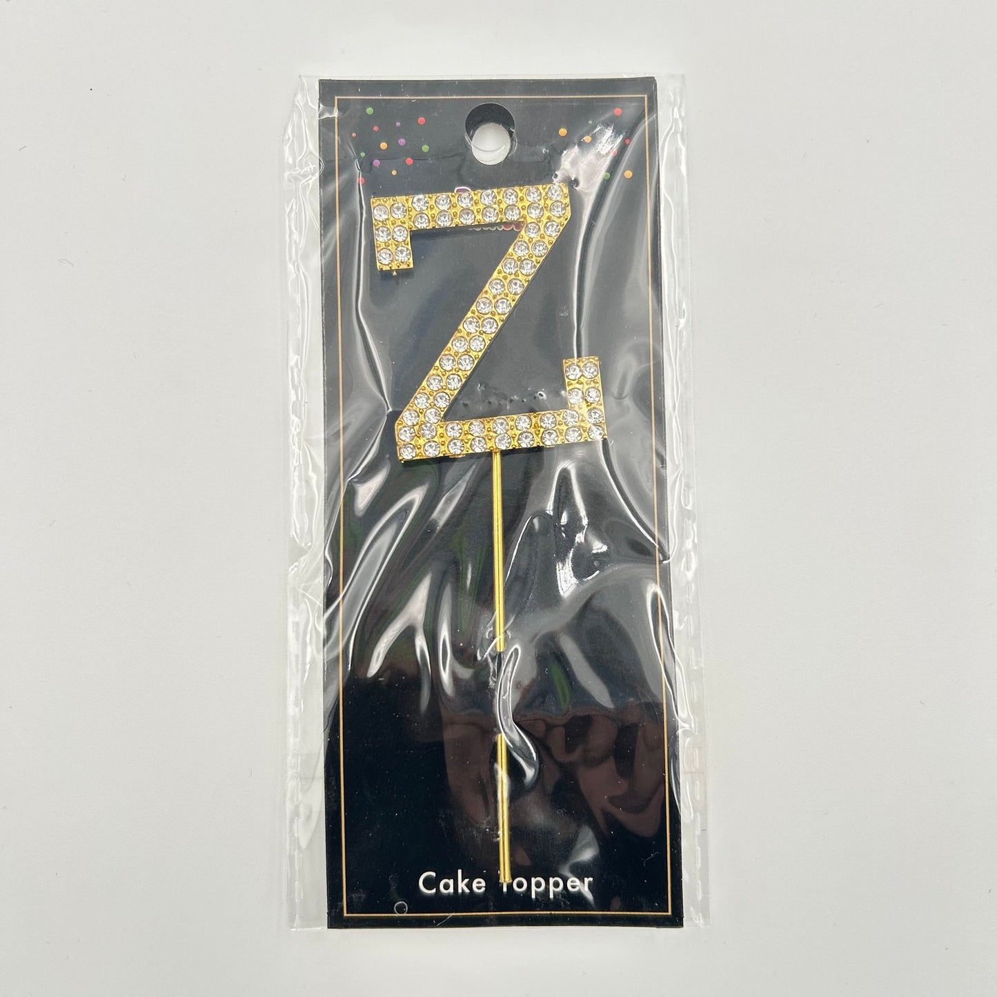 Gold Letter Cake Topper - Z image 0