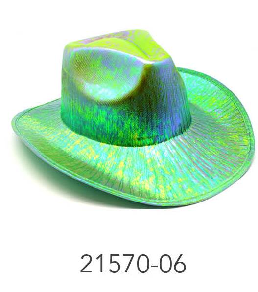 Metallic Cowboy Hat (Green) image 0