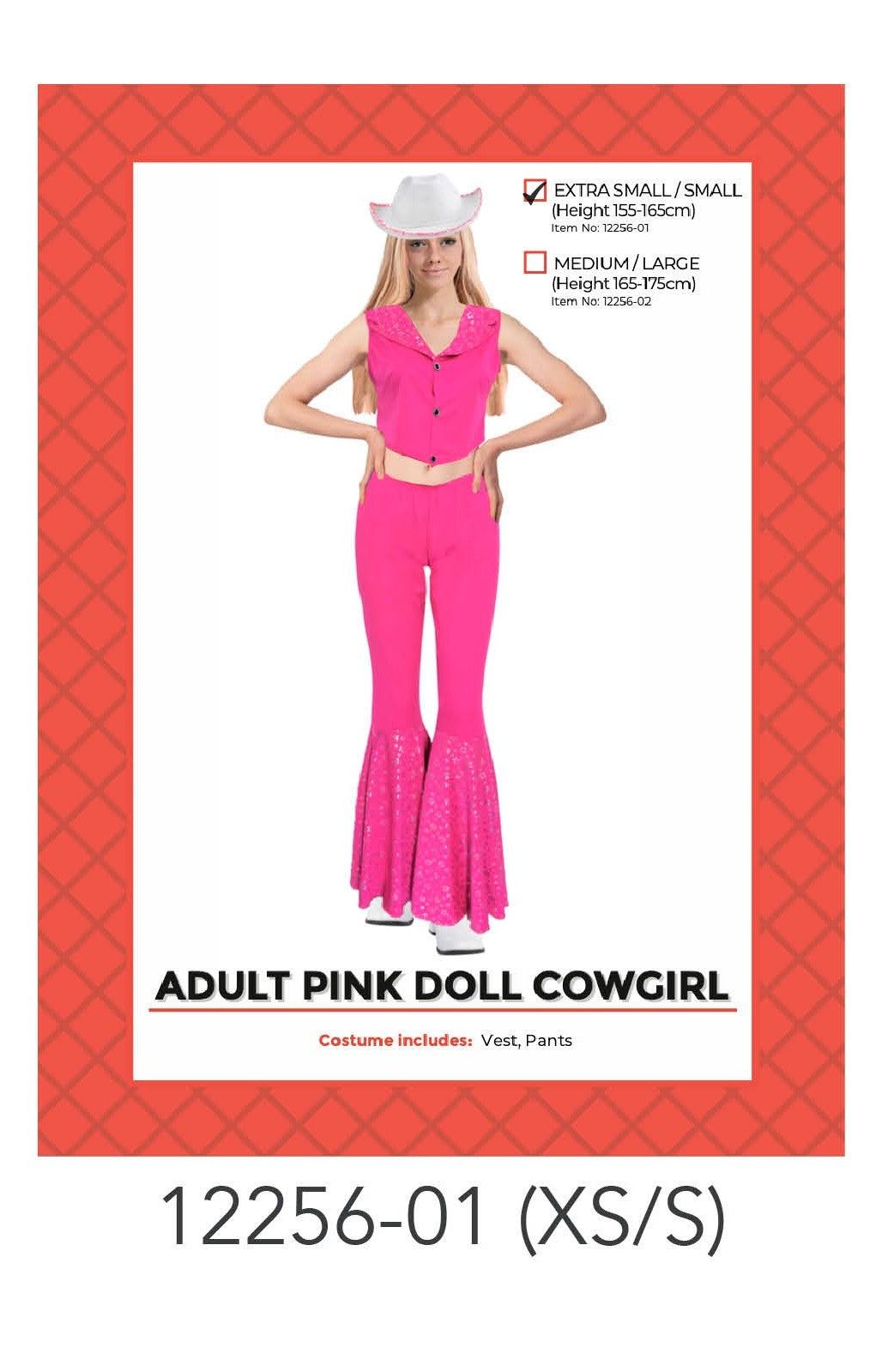 Adult Pink Doll Cowgirl costume (XS/S) image 0