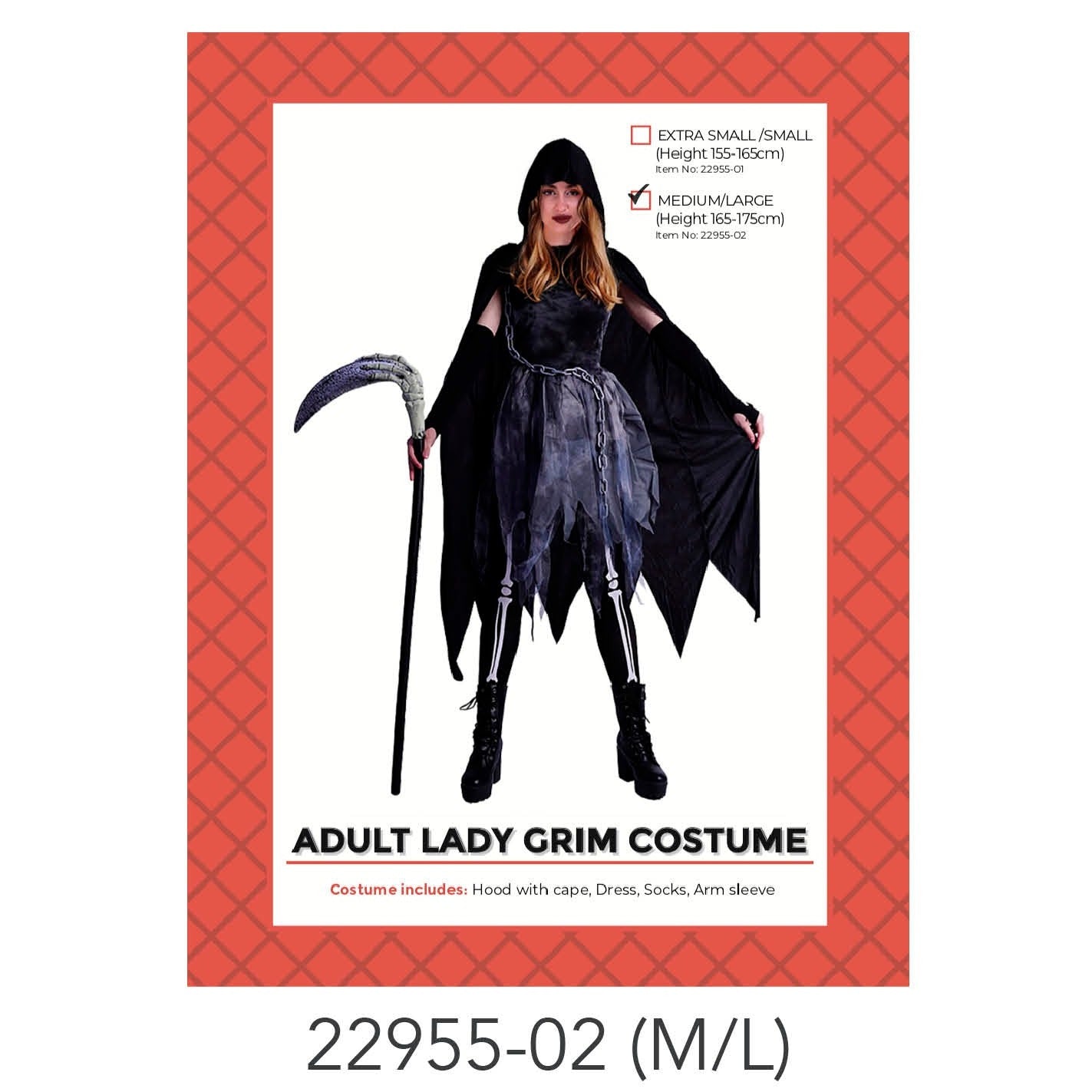 Adult Lady Grim Costume (M/L) image 0