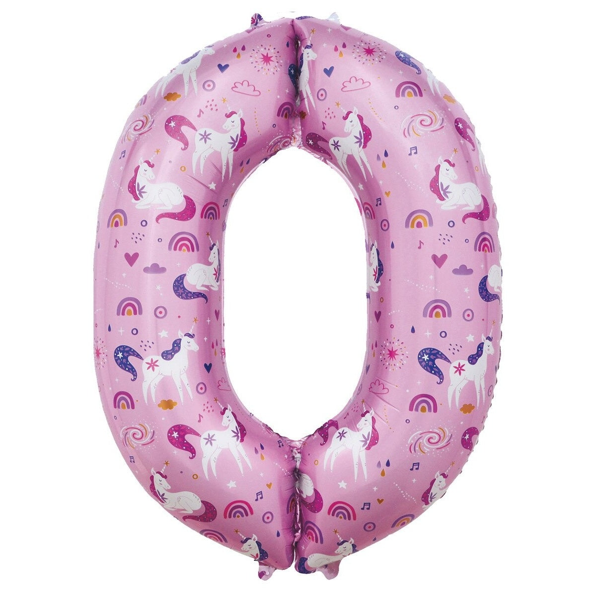 34" NUMERAL FOIL BALLOON - UNICORN #0