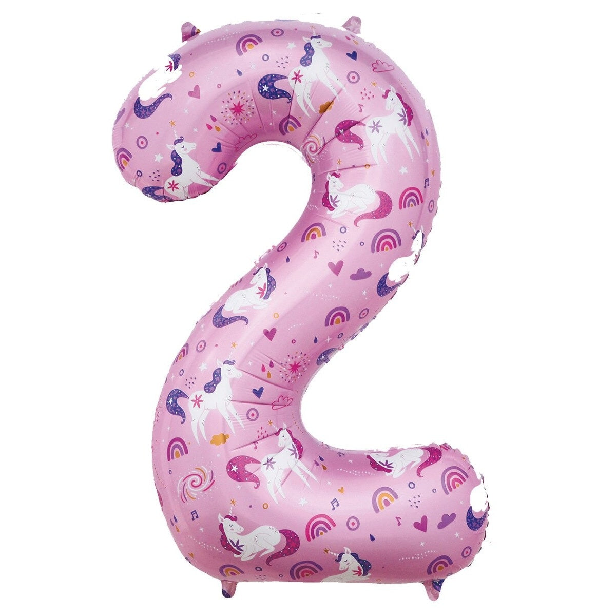 34" NUMERAL FOIL BALLOON - UNICORN #2