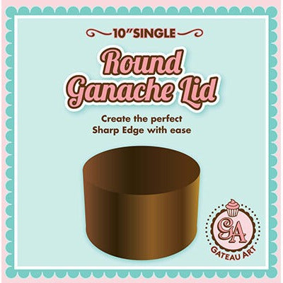 10" Gateau Art Single Round Ganache Lid image 0