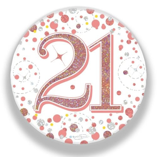 Sparkling Fizz Rose Gold Badge 75mm #21 image 0