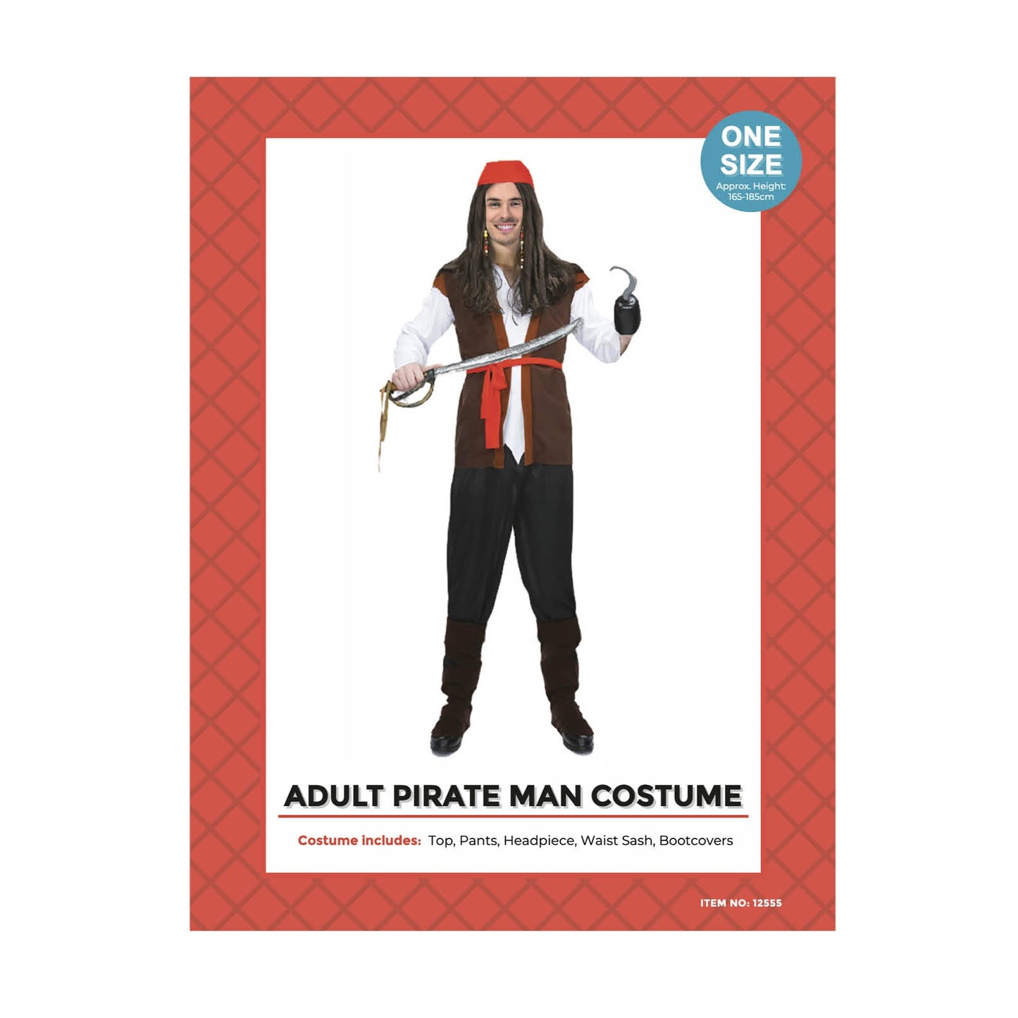 Adult Pirate Man Costume image 0