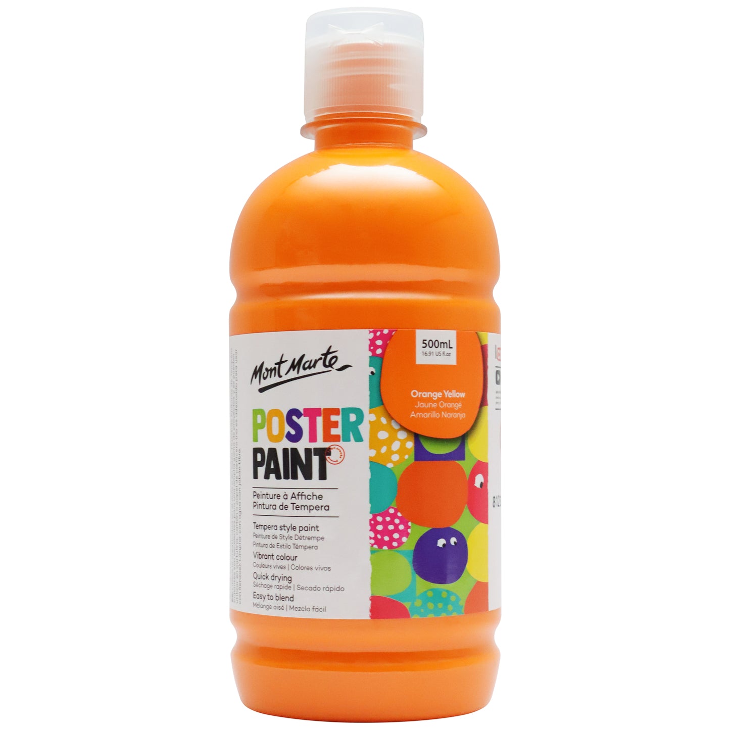 Poster Paint 500ml - Orange Yellow image 0
