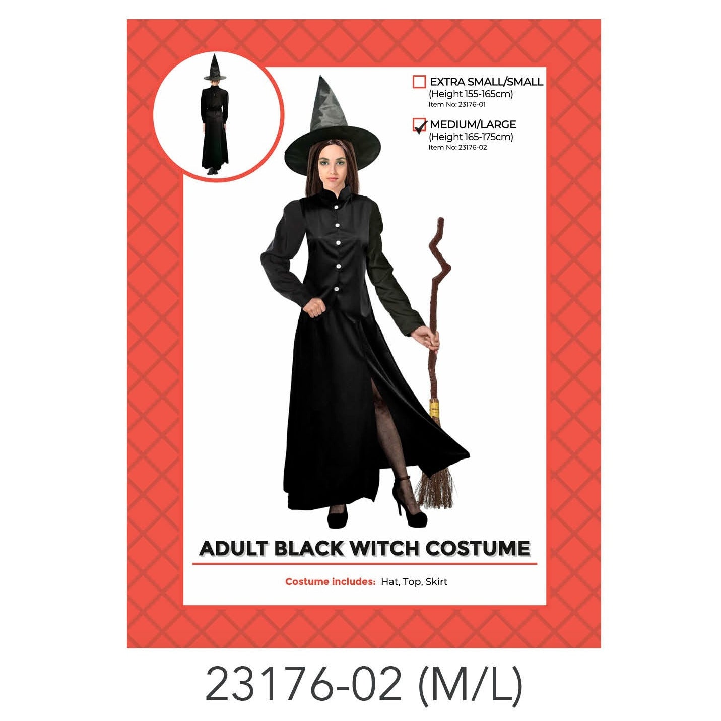 Adult Classic Witch Costume M/L image 0