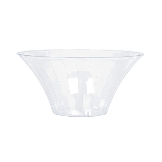 Flared Bowl Clear Plastic Small