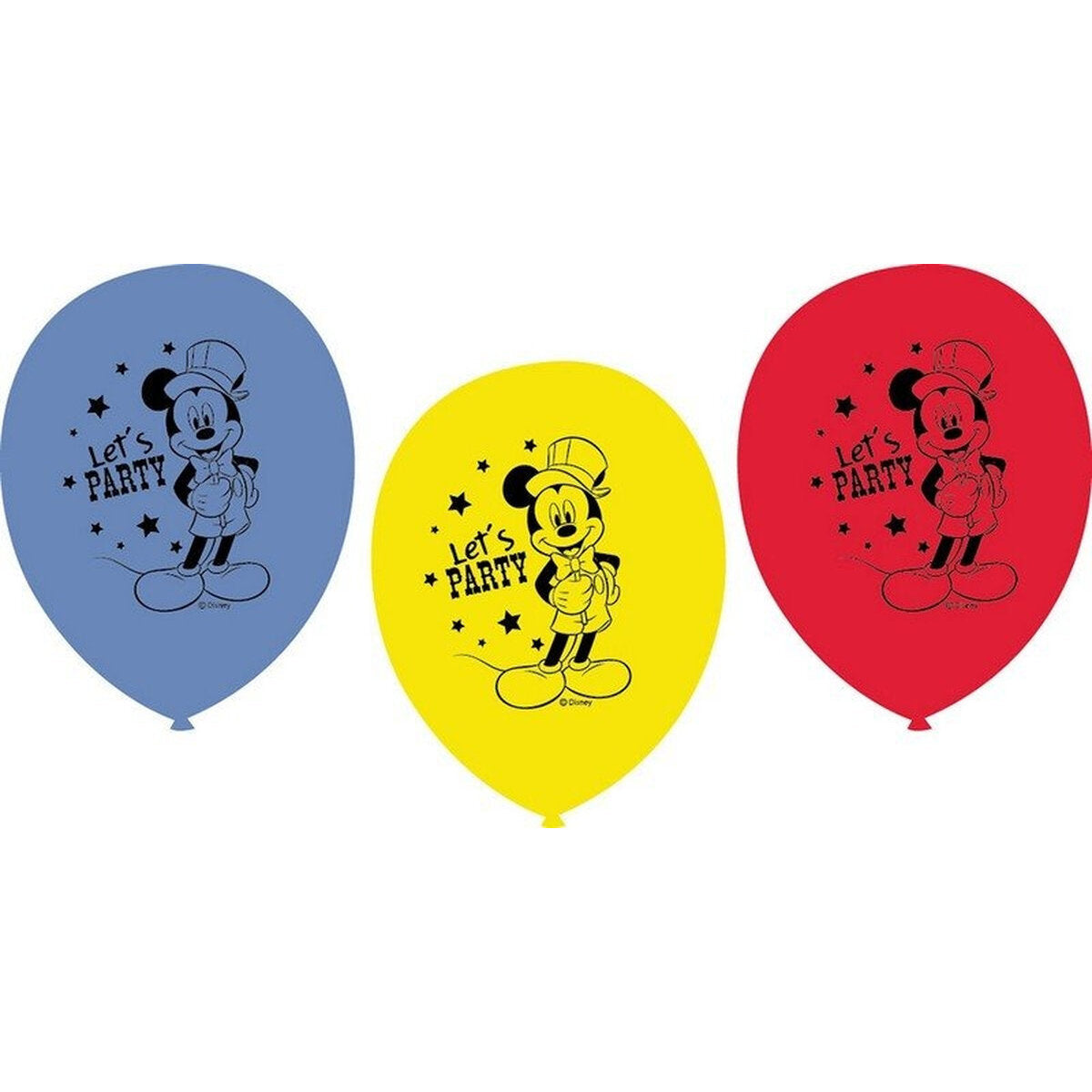 6 Carnival Printed 30cm Latex Balloons