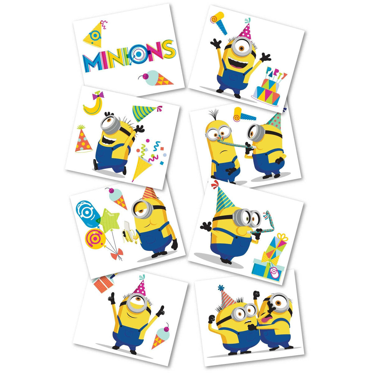 8 Minions Tattoo Favours