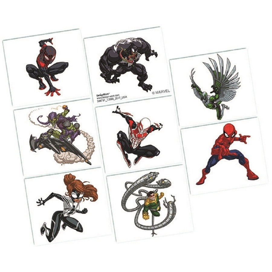 Spider-Man Webbed Wonder Tattoos 8pk