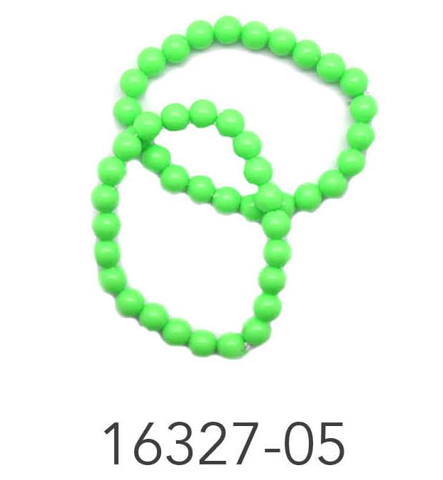 Neon Beaded Bracelet (Green)2pk image 0