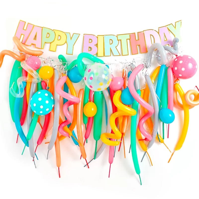 Happy Birthday Balloon Set - Color Strip image 0