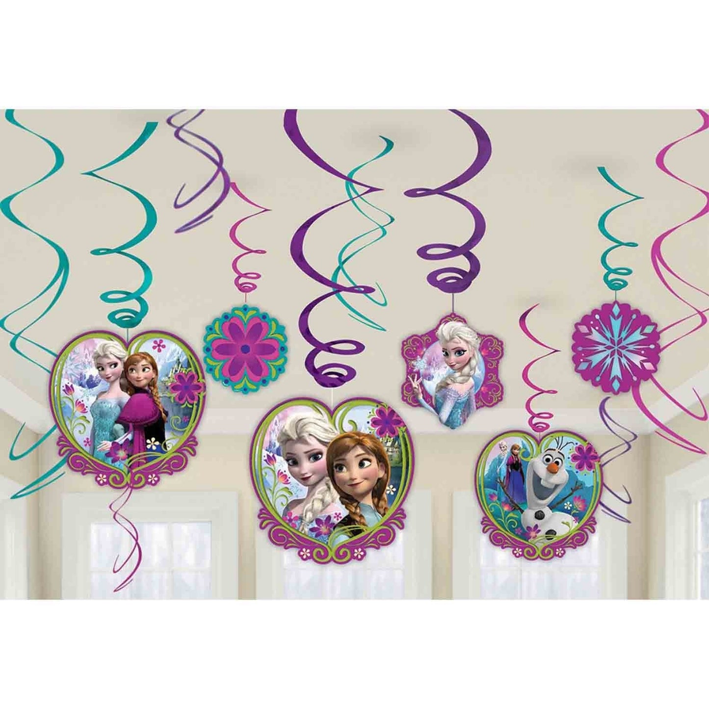 Frozen 2 Hanging Swirl Decorations image 0