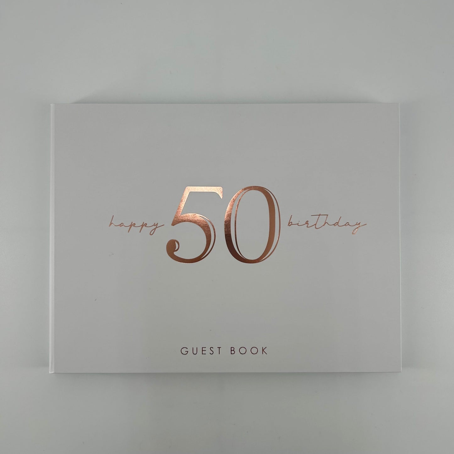 50TH ROSE GOLD GUEST BOOK image 0