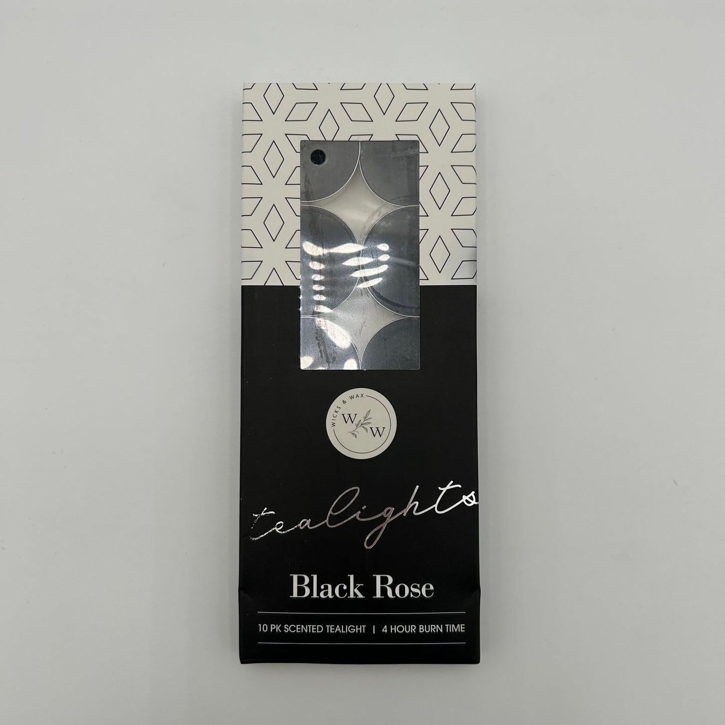 10 PK SCENTED TEALIGHTS/BLACK ROSE image 0