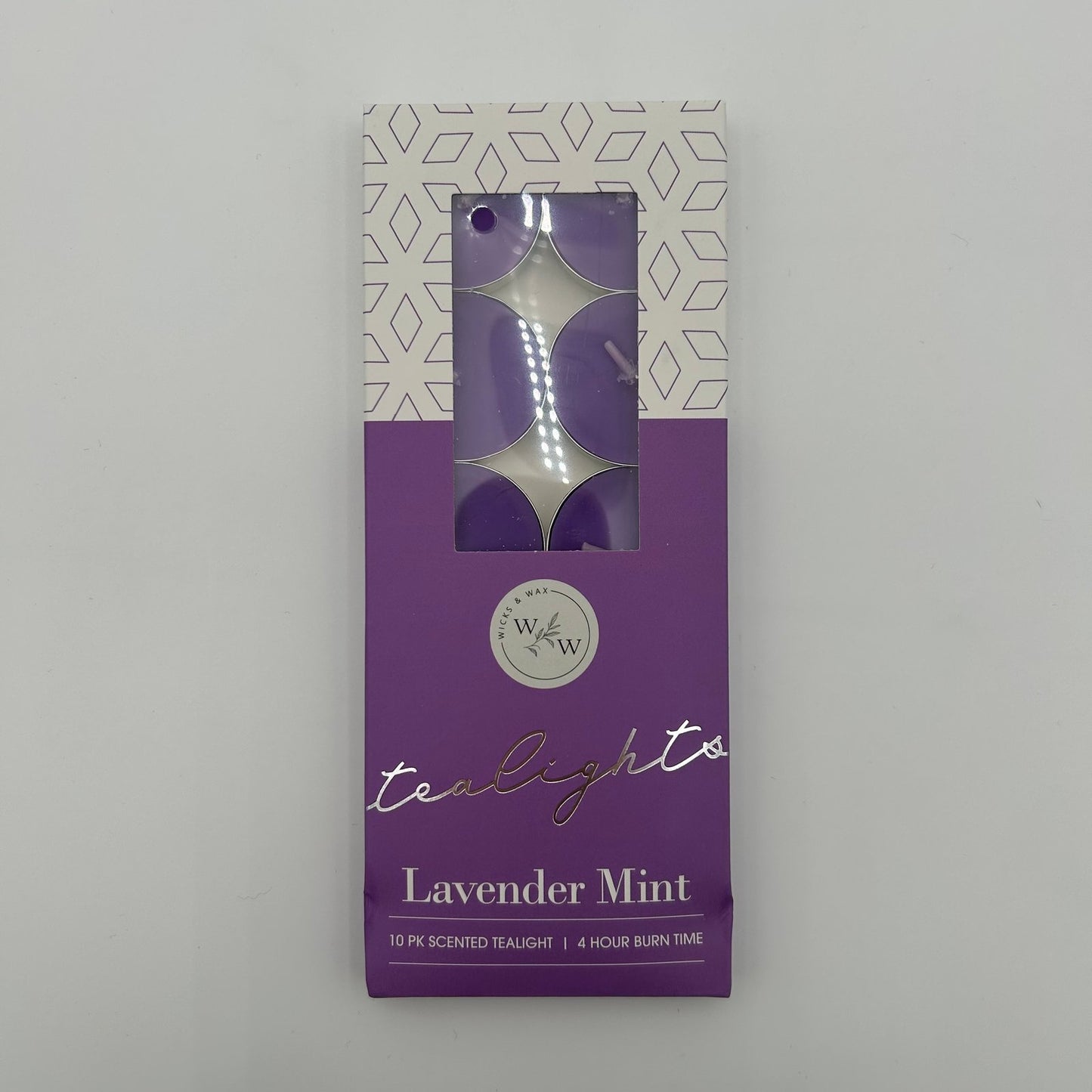 10 PK SCENTED TEALIGHTS/LAVENDER MINT image 0