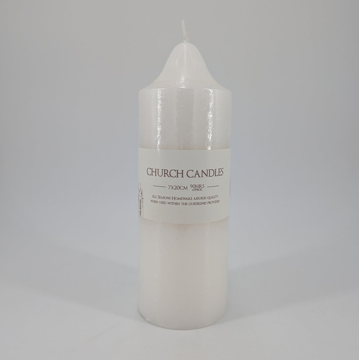 Pillar Candle 7x20cm - White