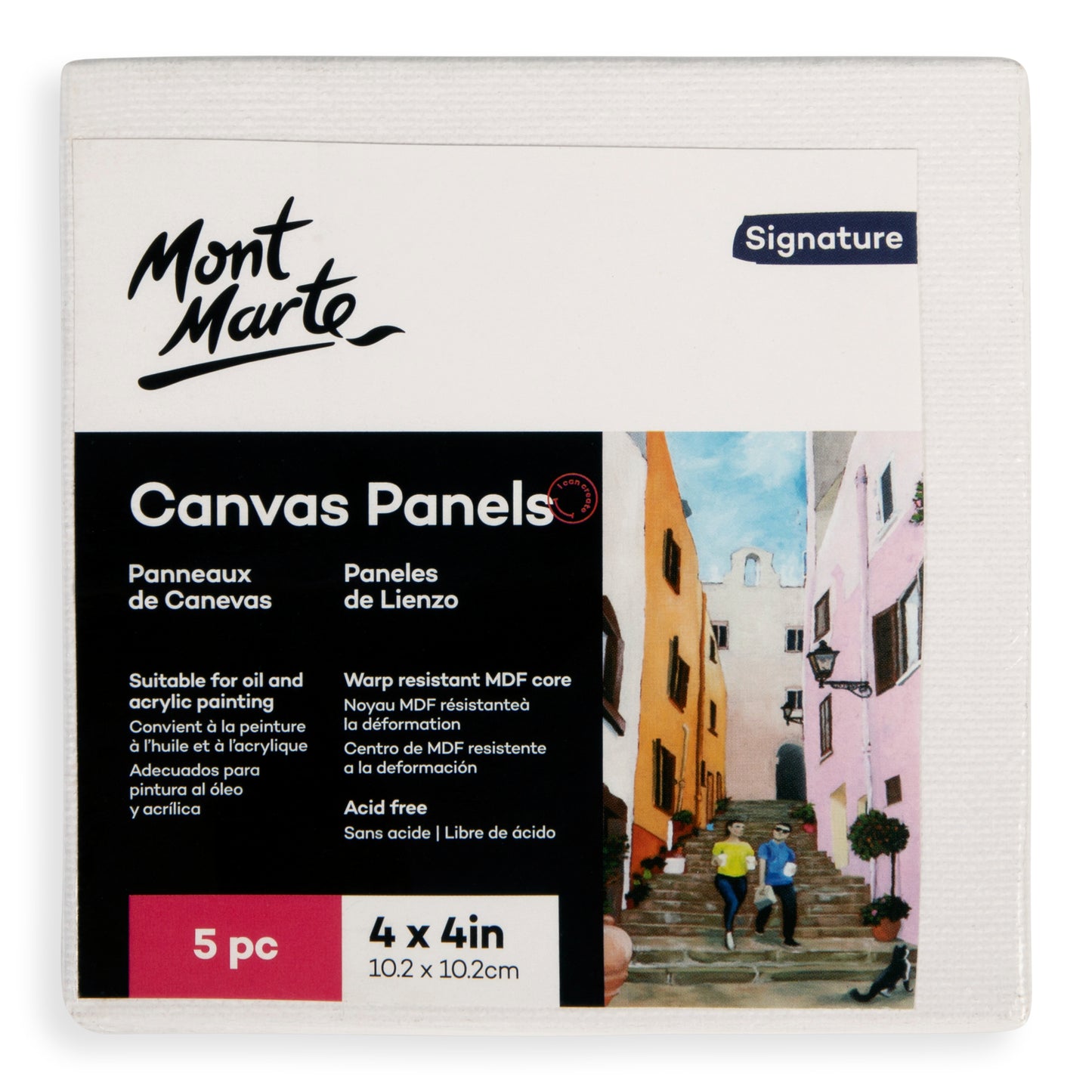 Canvas Panels Pack 5 10.2x10.2cm