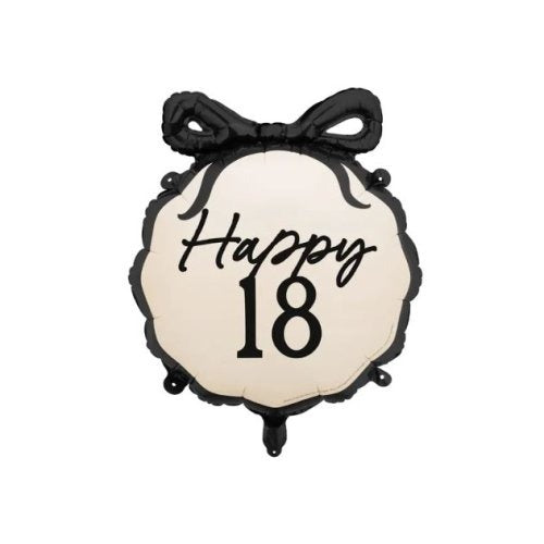 Foil Ribbon Balloon Happy 18th