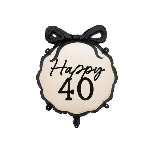 Foil Ribbon Balloon Happy 40th