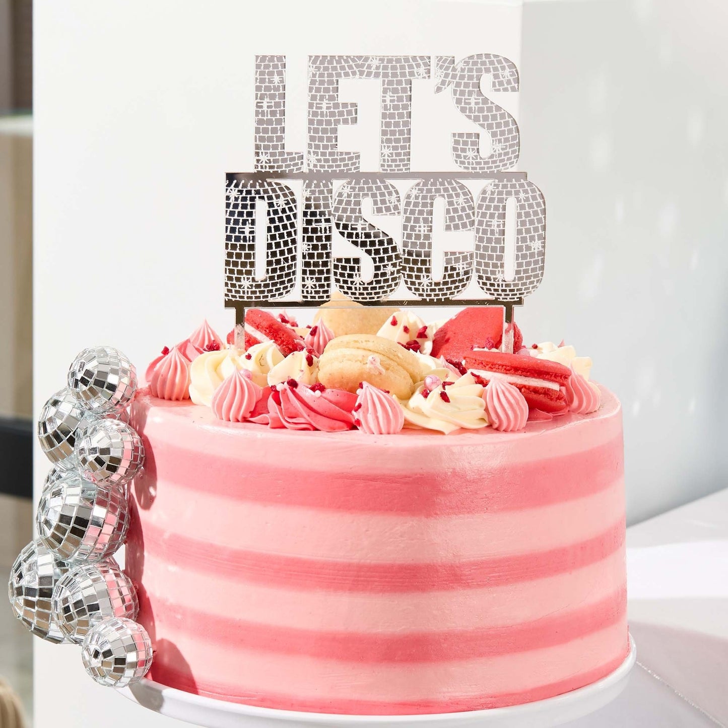 Disco Party Acrylic Cake Topper