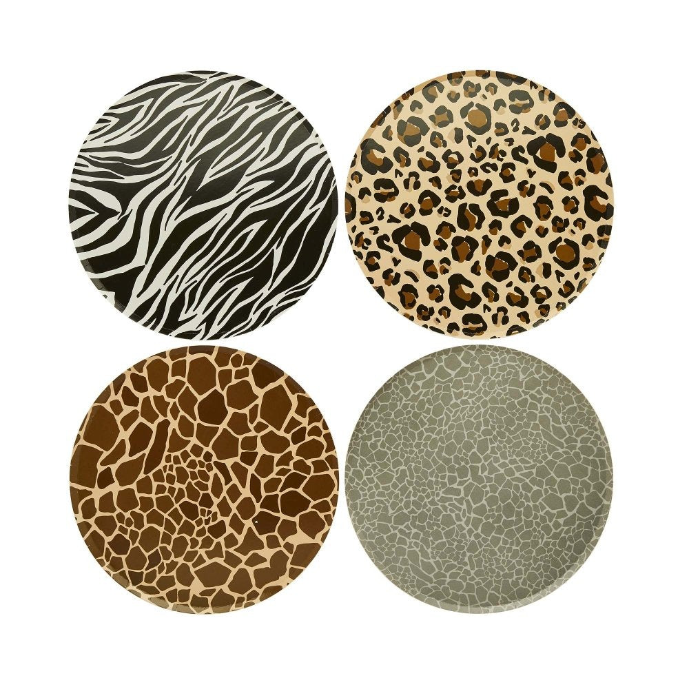 Party Animals Print 23cm 8pk Paper Plates