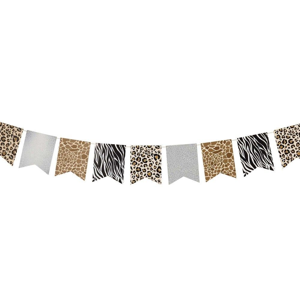Party Animals Print Card Bunting 2.5m