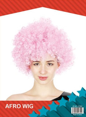 Afro Wig Light Pink