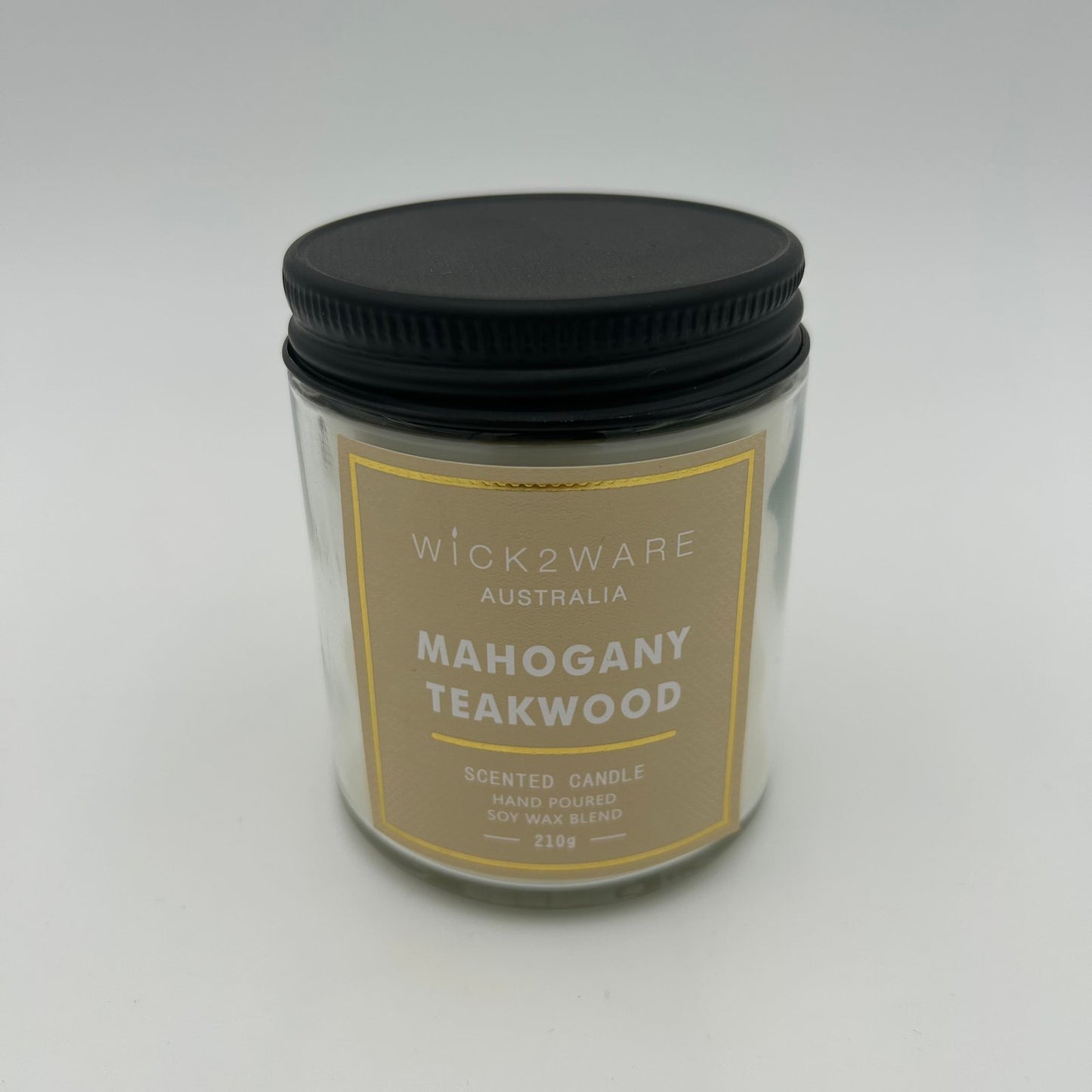 Scented Soy Wax Candle 210g - Mahogany Teakwood
