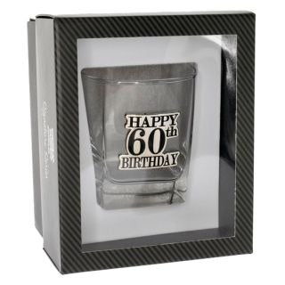 HAPPY 60TH BADGE SCOTCH GIFT B