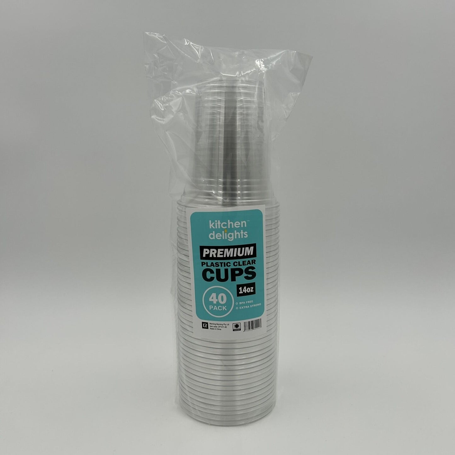 Clear Plastic 14oz cup 40pk image 0
